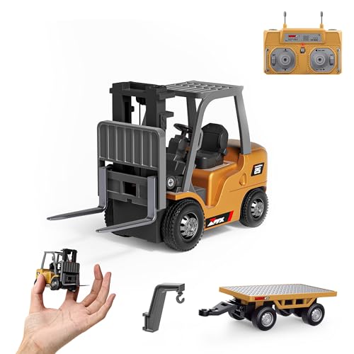 BRRRRT 1/64 Full Proportional RC Forklift Toy,8 Channel 2 Mode