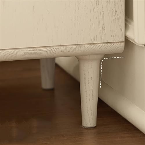 Table de chevet blanche à trois tiroirs pour optimiser l'espace - 5