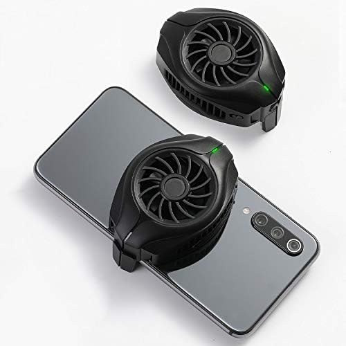 OFIYAA Cellphone Cooler, Cellular Recreation Moveable Cooler, USB Powered Smartphone Fan Cooling Radiator Recreation Joystick Cooler for iPhone/Samsung/Huawei/Xiaomi and for iOS/Android (SR888-7-B)