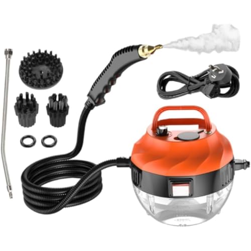 高圧スチームクリーナー 蒸気洗浄機 MumuElf スチームクリーナー 6段階調整 105℃ 高温 高圧 消毒 除菌 掃除用具 台所/キッチン/油煙/油汚れ/洗濯機/エアコン/カー/ホテル (D)