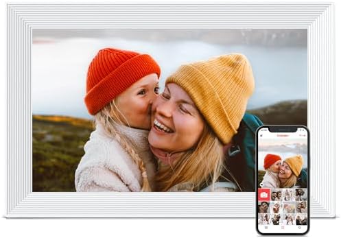 10 Presentes Inesquecíveis para Avós no Dia das Mães 2026: Do Clássico ao Tech 4 Moldura digital, moldura digital de 10,1 polegadas WiFi, tela sen...