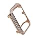 Callancity Bling Crystal Metal Case Compatible for Apple Watch Series 1 2 3 Diamond Protective Cover Bumper for iWatch