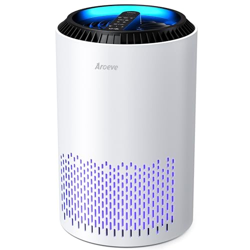 AROEVE Air Purifiers for Bedroom Home, 3 Layer Filter...