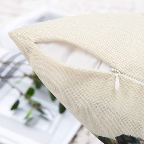 Garuits Spring Easter Pillow Covers 18X18 Set Of 4, Rabbit Bunny Decorative Throw Pillow Covers, Farmhouse Outdoor Pillowcase Holiday Linen Cushion Case For Couch Sofa Home Decor #TOP4