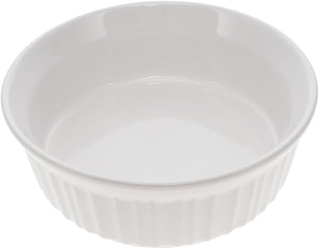 CorningWare FS24 (24oz) French White Ceramic Casserole Dish