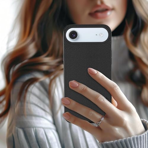 Image of TOUCCH Liquid Silicone Case Cover for iPhone Air| Shock Proof Design & 360 Degree Protection| Premium Soft Black Cover for iPhone Air | Silicone Sand Blast - Black