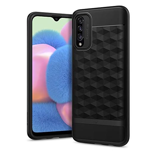 Caseology Parallax for Samsung Galaxy A50 Case / A50s Case / A30s Case (2019) - 3D Pattern Grip - Matte Black