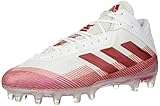 Fútbol americano FTW adidas adidas Men\'s Freak Carbon Football Shoe, White/Team Power Red/Red, 13