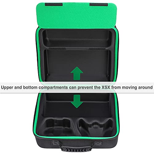 Zenacce Hard Carrying Case Compatible With Xbox Series X, Protective Travel Bag Holds Xbox Series X Console, Wireless Controllers, Cables And Other Accessories #TOP2