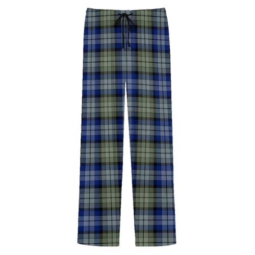 Campbell Men’s Elastic Waist Plaid Pajama Pants Loose Straight Checkered Lounge Sweatpants Comfy Pjs Bottoms with Pockets 6