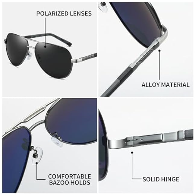 Adjustable Tint Sunglasses, 1-9 Gears Steampunk Retro Metal Round Polarized Glasses with ND Filter Lenses