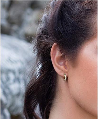 SOFIA MILANI - Women's Earrings 925 Silver - Bicolour Gold Plated Creoles - 20537