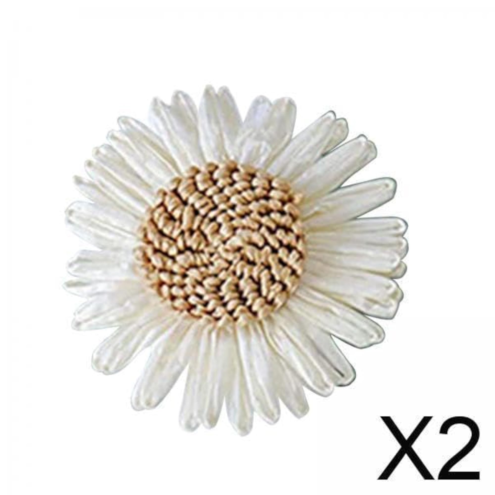 Sunflower Napkin Ring Dinner Table Setting, Set of 2