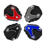 Stojak Boczny Motocykla,Dla Hon&da SilverWing GT400 600 01-17 CL500 300 2023 2024 CBR650F Płyta nośna podpórki Stopka boczna Powiększ podkładkę Niebieska