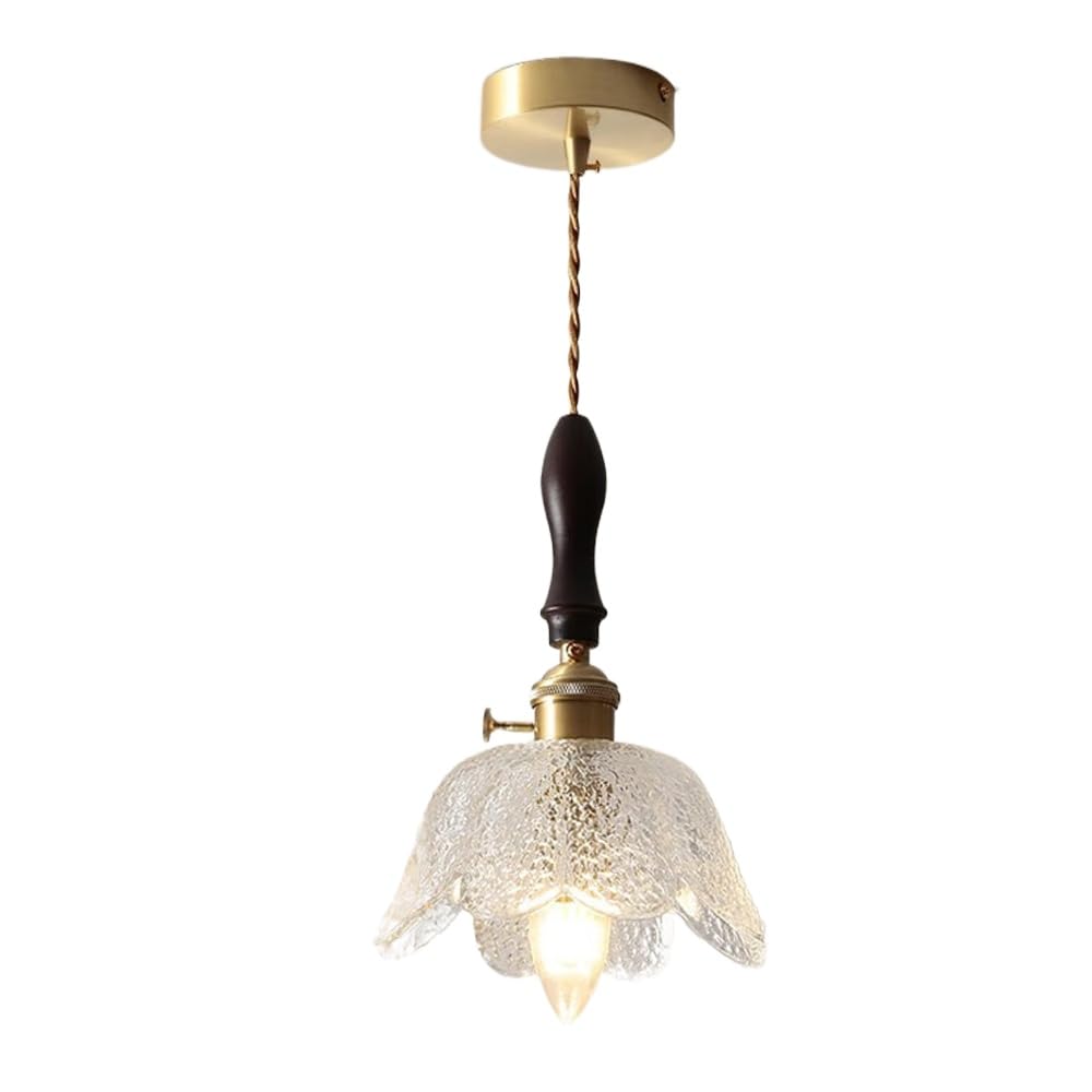 Accesorios de iluminación para dormitorio estilo lámpara colgante vintage de cristal