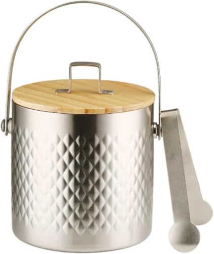 Riuuyyi �A�C�X�y�[�� �n���Ȃ� ������� �A�C�X�o�P�b�g ��d�\�� �^��f�M �X�e�����X �X���� ��e�� �n���h���ƃt�^�t �����₷�� �ۗ�p �v���d�l �ƒ�p �Ɩ��p (�V���o�[,1.4L)