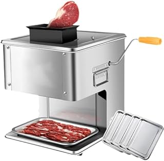 Commercial Electric Meat Slicer, 850W High-Power Deli Cutters for Boneless Pork Chicken Fish, Detachable Blade for Easy Cleaning (2.5mm)