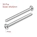 uxcell M5x50mm Machine Screws Phillips Cross Pan Head Screw 304 Stainless Steel Fasteners Bolts 20Pcs
