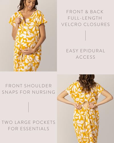 Image of Kindred Bravely Labor and Delivery Gown, 3 in 1 Hospital Gowns for Women Labor Delivery