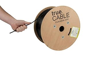 trueCABLE Cat5e Erdkabel CMX Schwarz 1000ft