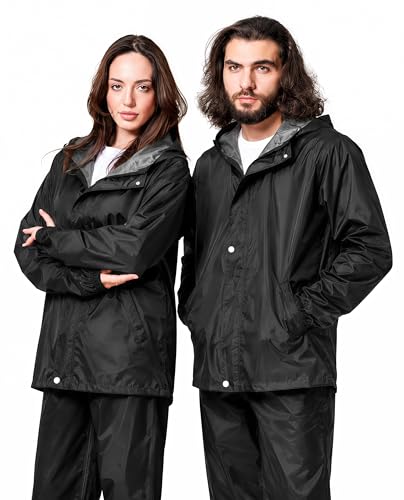 Image of La' exclusivite Fayoria Unisex Reversible Waterproof Raincoat for Men