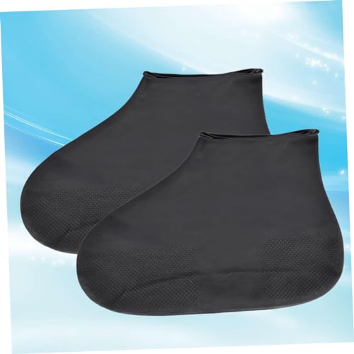 Fundas de zapatos para lluvia PartyKindom, cubiertas elásticas de látex reutilizables, tamaño L miniatura 3