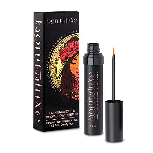 Bonitaluxe Eyelash Growth Serum For lashes and Eyebrows, Lash Enhancer & Brow Growth Serum 7.4 ml