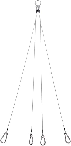 Miniatura 2 de Arnés resistente de acero inoxidable de grado marino para cangrejo de 4 brazos, para trampa de langostinos y maceta de camarones