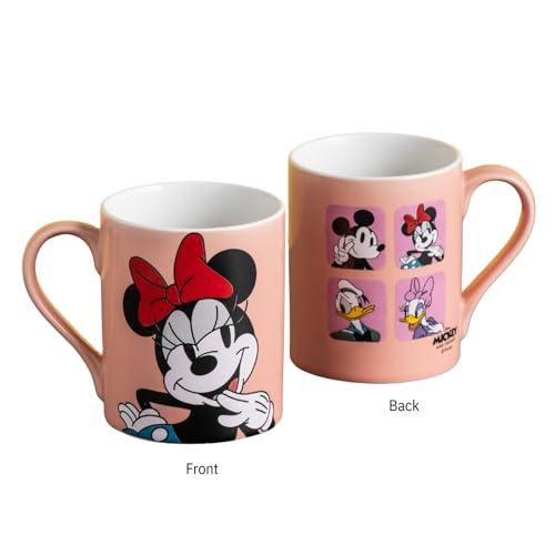 Image of Clay Craft - Official Disney Mugs : Minnie Mouse Red Bow Print, Fine Ceramic Coffee Mug, 360 Ml |Cartoon Character Gift Mug for Kids & Adults | Microwave & Dishwasher Safe