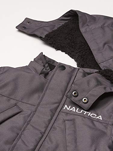 Nautica Boys' Water Resistant Snorkel Coat, Ballistic Iron 15B, 4 #TOP4