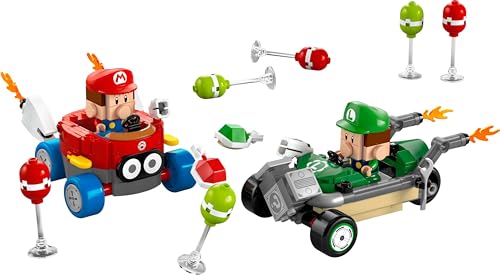 Image of LEGO Super Mario: Mario Kart - Baby Mario vs. Baby Luigi Toy, 2 Nintendo Figures 72034