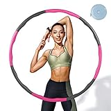 【Massagepunkt Design】Es gibt 2 Massagepunkte in jedem Reifen, insgesamt 16. Die leichte Drehbewegung erzeugt einen formgebenden Effekt durch die innen liegenden Massagebälle,der dreimal größer ist als der normale hula hoop.