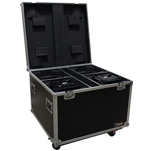 Harmony Audio Cases HC2CH140SR Flight Case Compatible with Chauvet Intimidator Hybrid 140SR x 4