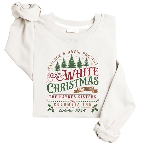 A Whites Christmas Sweatshirt Christmas Tree Sweatshirt