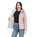 Michael Kors Women's Packable Puffer Jacket, Lightweight Down Alternative, Beige, Large