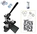 ChiButtons (KIT) 37mm(1.5") Pro Badge Machine Button Maker B400 + Mould + 200 Parts + Circle Cutter Metric System (Black)