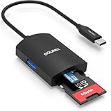 Lector de tarjetas 3 en 1: una ranura SD y una ranura para tarjeta de memoria microSD hacen que la transferencia y la gestión de datos sean sencillos. Un USB 3.0 permite conectar el teléfono, teclado, ratón, unidad flash y otros dispositivos USB-A.