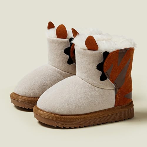 IWIHMIV Toddler Winter Boots Toddler Girl Ankle Boots Girls Short Ankle Boots Boys Snow Boots Warm Cotton Boots Short Boots2