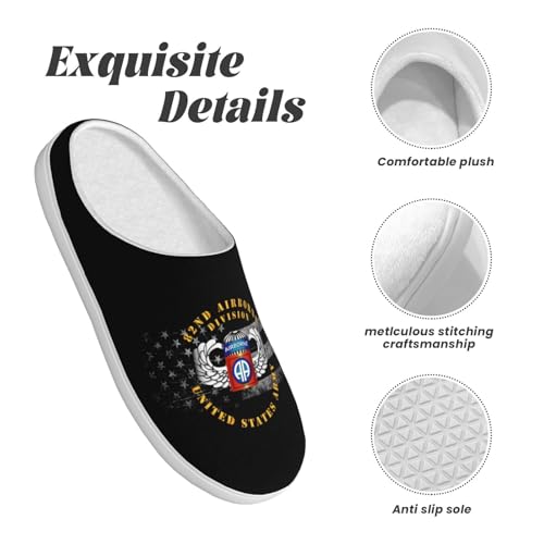 82nd Airborne Division Cotton Slippers Indoor Outdoor Slippers For Women/Men4