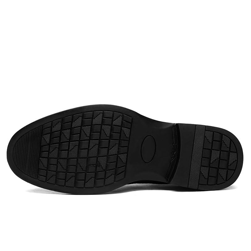 Men's Lace-up Leather Loafers Solid Color Crocodile Lightweight Dress Shoes for Casual Fashion Shoes3