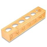 Bambus-Diffusor-Halter - 2-stufiges Höhenerhöhungsregal mit oberer Ablage zum Halten, für 5 ml, 10 ml, 15 ml, 20 ml ätherische Ölflaschen (6 Gitter)