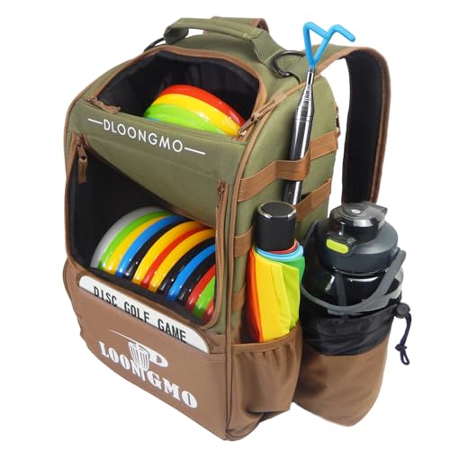 Disc Golf Bag, Durable Disc Golf Backpack Holds 22+ Discs,
