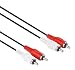 Produktbild HDSupply LP-AC040-015 Audio Stereo Verlängerungskabel 2x Cinch Stecker auf 2x Cinch Stecker 1,50m, schwarz