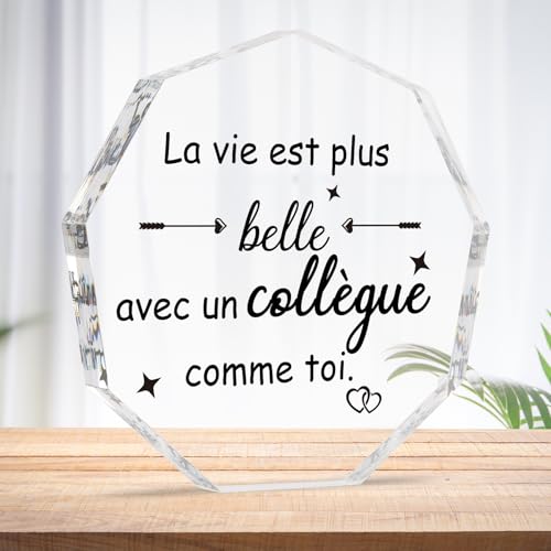 Regalo para compañeros de trabajo, regalo para compañeros de trabajo, regalo para Navidad, adorno acrílico, regalo para compañeros de trabajo, regalo para colegios, regalo de oficina universitaria