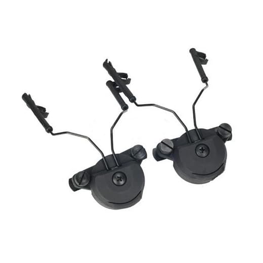 DLP Tactical Headset Adaptor Compatible with M-Lok Helmet ARC Rail and Peltor Comtac Headset (Black)