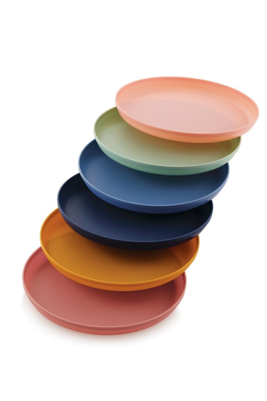 Colorful Dinner Plates Set of 6 - Durable & Dishwasher Safe -4