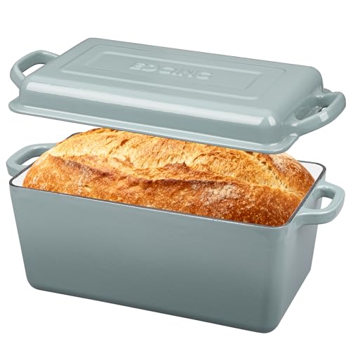 EDGING CASTING Enameled Cast Iron Dutch Oven, Oblong Bread Oven
