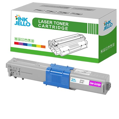 InkJello Compatible Toner Cartridge Replacement for OKI C301 C301dn C321 C321dn MC332 MC332dn MC342 MC342dn MC342dnw MC342dw MC342w OC301-OC321M (Magenta, Single-Pack)