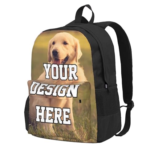 Personalized Backpack Custom Backpack, Large Capacity Travel Backpacks For Men Women Add Your Own Name Photo Logo