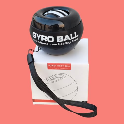 Image of Gyro Ball Wrist Trainer | Self-Starting Wrist Exercise Ball | Hand, Wrist & Forearm Strength Training Equipment for Home, Office & Fitness Use | Pack of 1